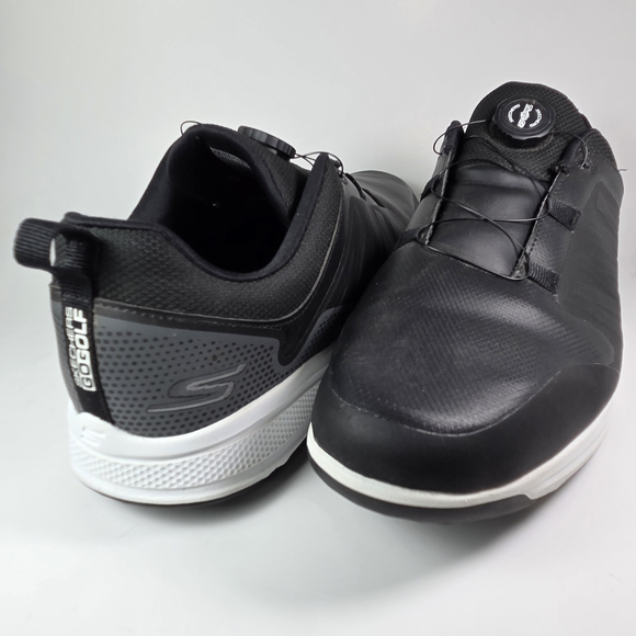 Skechers Torque Twist Black/White Waterproof Golf Spike Shoe Dial Fit M 11 main image 5